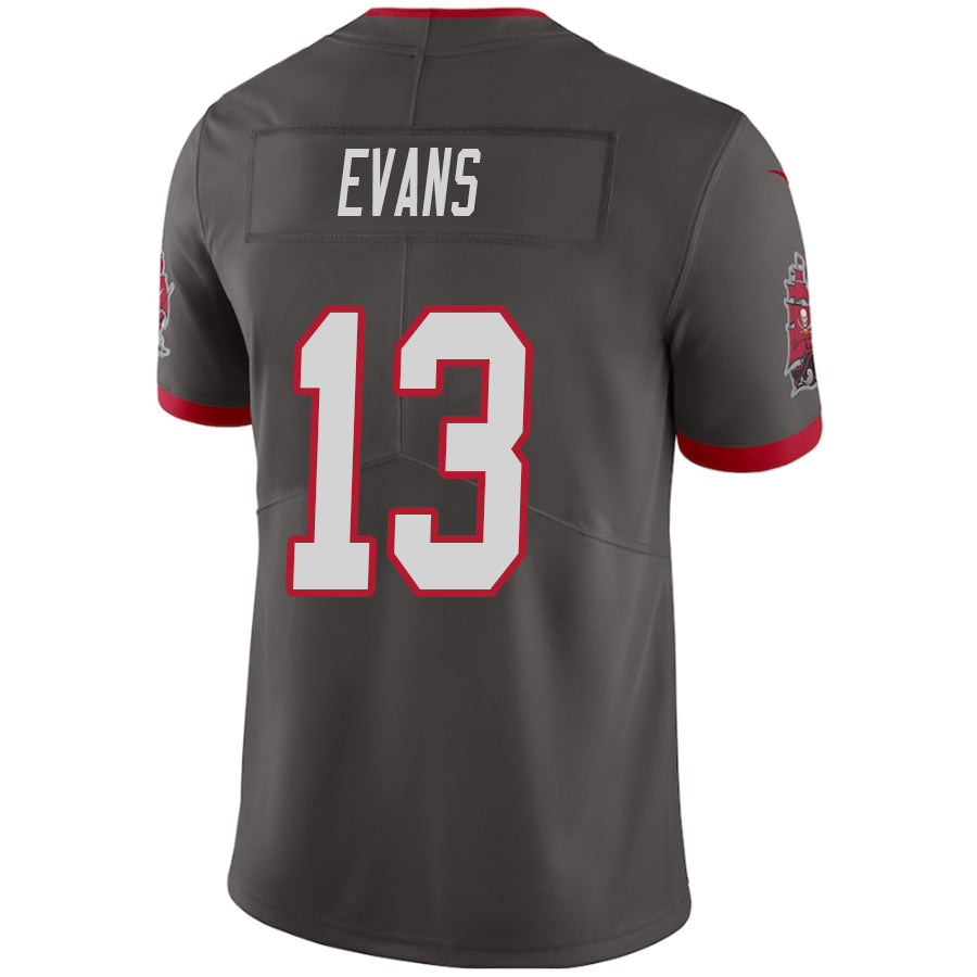 TB.Buccaneers #13 Mike Evans Pewter Vapor F.U.S.E. Limited Jersey Stitched American Football Jerseys