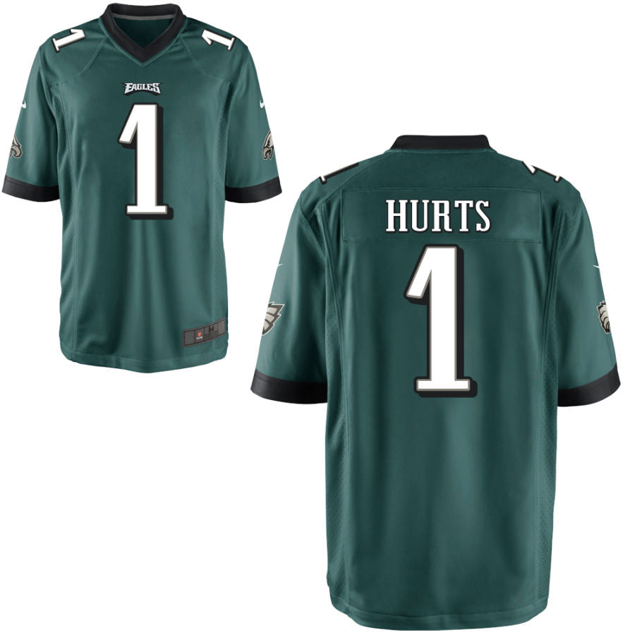Football Jerseys P.Eagles #1 Jalen Hurts Player Stitched Game Jersey