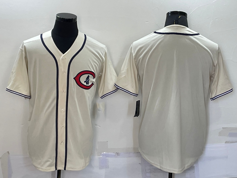 Chicago Cubs Blank Cream Turn Back the Clock Stitched Cooperstown Collection Baseball Jerseys