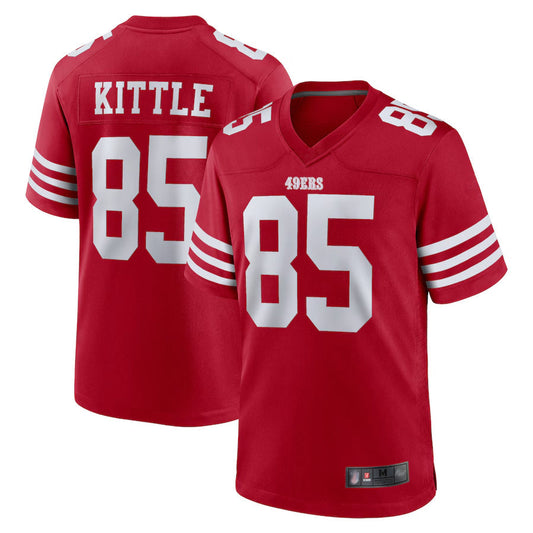 SF.49ers #85 George Kittle Scarlet Vapor F.U.S.E. Limited Jersey Stitched American Football Jerseys