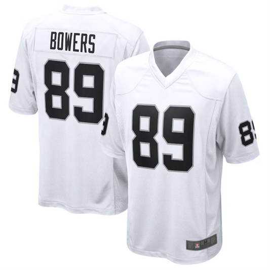 LV.Raiders #89 Brock Bowers White Vapor F.U.S.E. Limited Jersey Stitched American Football Jerseys