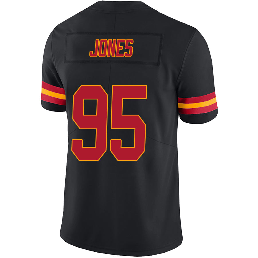 KC.Chiefs #95 Chris Jones Black Vapor F.U.S.E. Limited Jersey Stitched American Football Jerseys