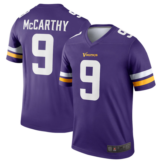 MN.Vikings #9 J.J. McCarthy Player Purple Alternate Legend Football Jerseys