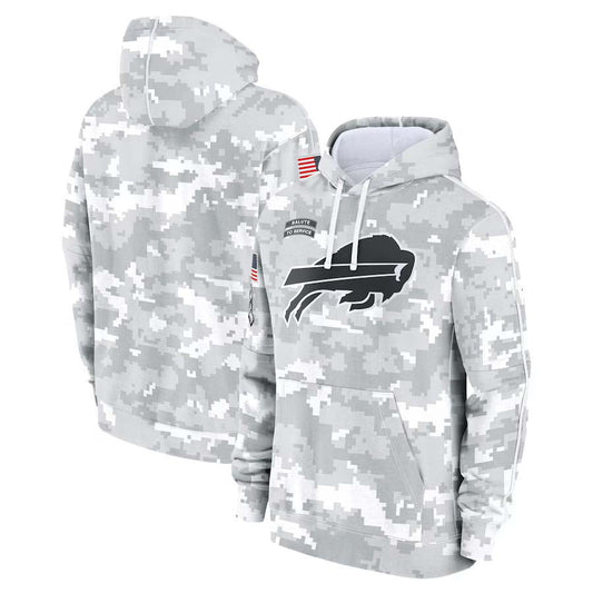 B.Bills 2024 Salute To Service Club Pullover Hoodie Cheap sale Birthday and Christmas gifts Stitched American Football Jerseys
