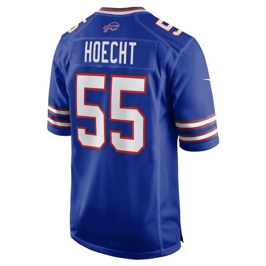 B.Bills #55 Michael Hoecht Royal Team Game American Football Jerseys