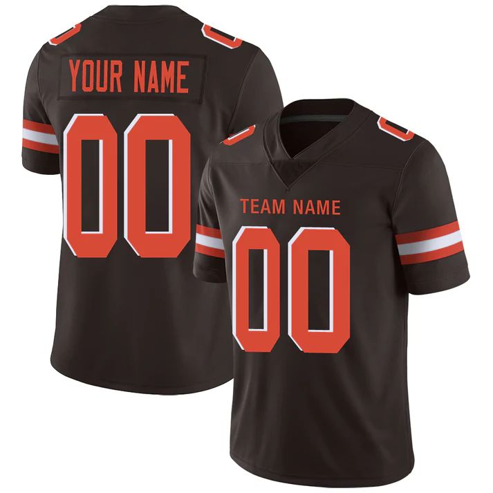 Custom C.Browns Personalize Birthday Gifts Brown Jersey American Jerseys Stitched Football Jerseys