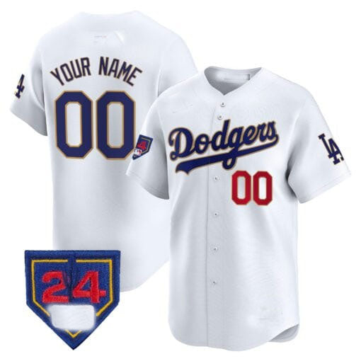 Custom Los Angeles Dodgers 2024 Spring Training Patch Vapor Premier Limited ¨C All Stitched Baseball Jersey