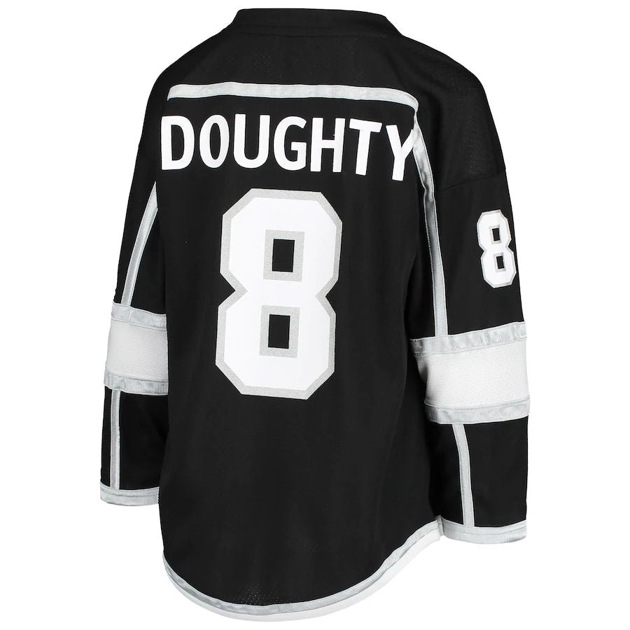 LA.Kings #8 Drew Doughty Home Replica Player Jersey Black Stitched American Hockey Jerseys