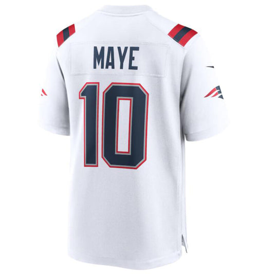NE.Patriots #10 Drake Maye White Vapor F.U.S.E. Limited Jersey Stitched American Football Jerseys