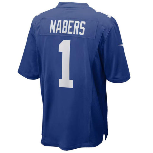 NY.Giants #1 Malik Nabers Century Royal Vapor F.U.S.E. Limited Jersey Stitched American Football Jerseys