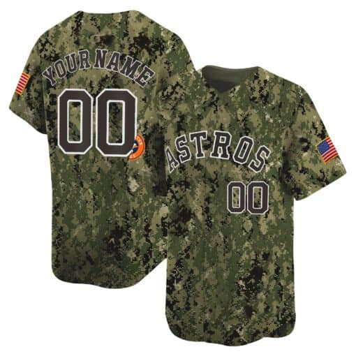Custom Houston Astros USMC Alternate Vapor Premier Limited ¨C All Stitched Baseball Jersey