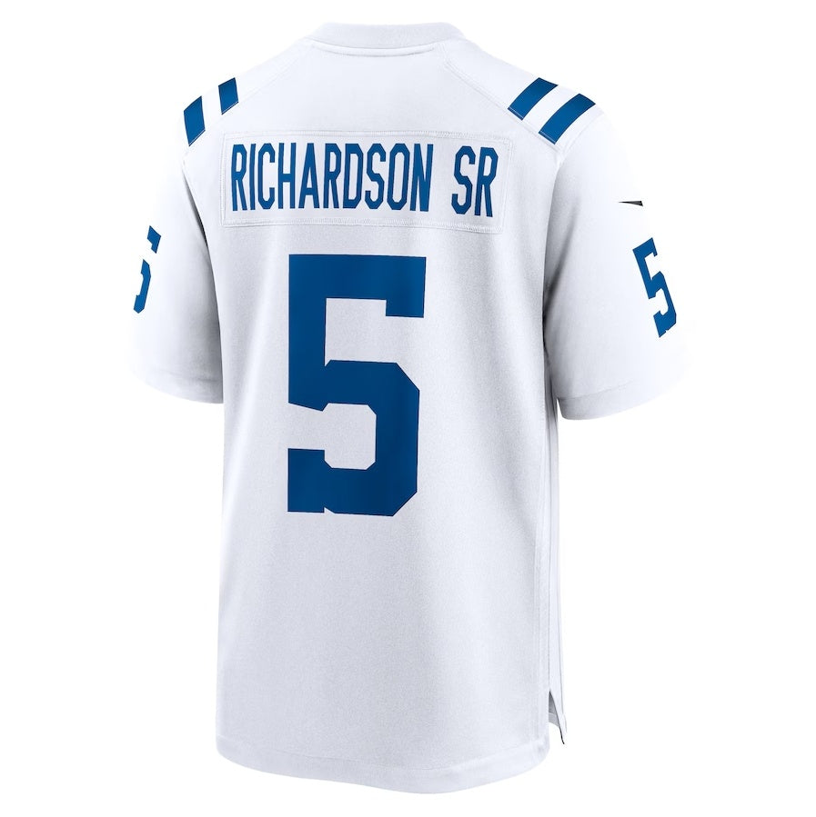 IN.Colts #5 Anthony Richardson Sr. White Game American Football Jerseys