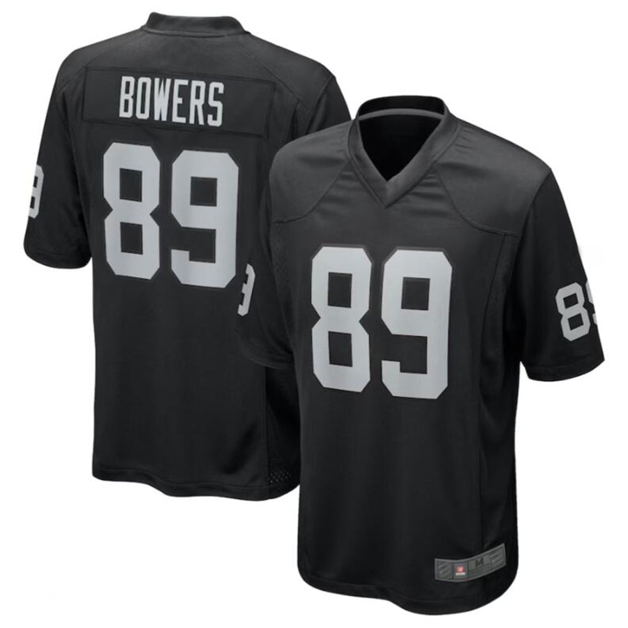 LV.Raiders #89 Brock Bowers  Black Vapor F.U.S.E. Limited Jersey Stitched American Football Jerseys