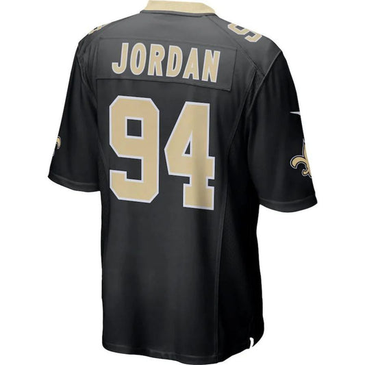 NO.Saints #94 Cameron Jordan Black Vapor F.U.S.E. Limited Jersey Stitched American Football Jerseys