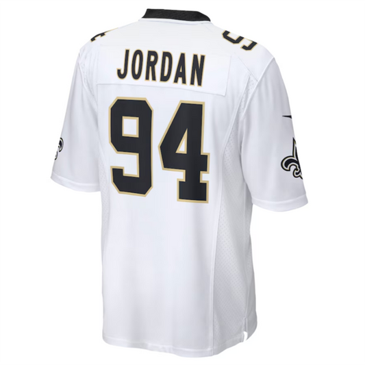 NO.Saints #94 Cameron Jordan White Vapor F.U.S.E. Limited Jersey Stitched American Football Jerseys
