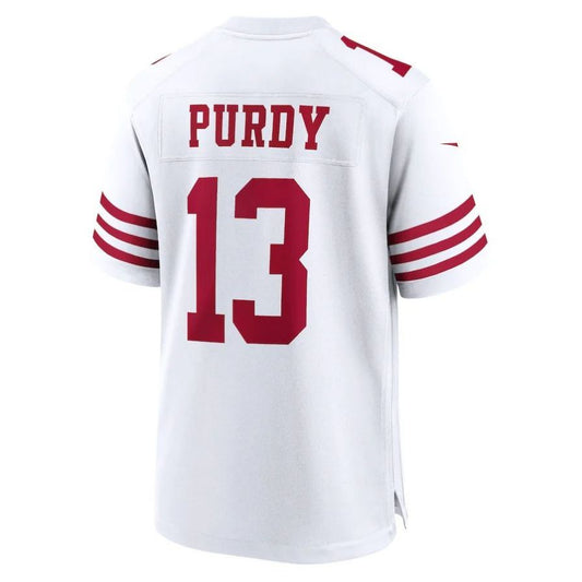 SF.49ers #13 Brock Purdy Tundra White Vapor F.U.S.E. Limited Jersey Stitched American Football Jerseys