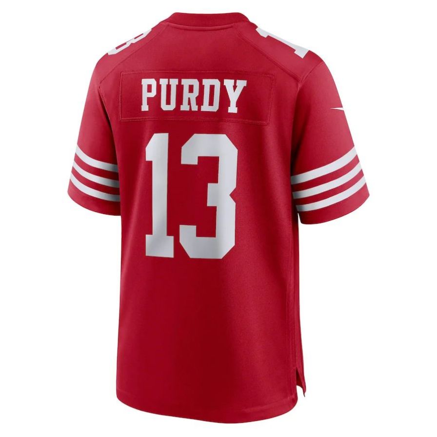 SF.49ers #13 Brock Purdy Tundra Red Vapor F.U.S.E. Limited Jersey Stitched American Football Jerseys