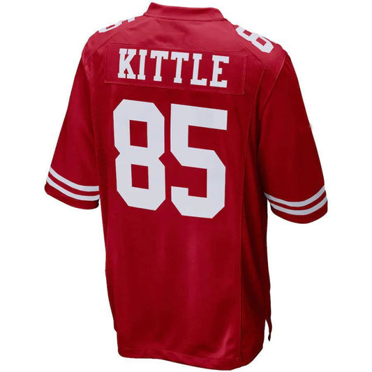 SF.49ers #85 George Kittle Scarlet Vapor F.U.S.E. Limited Jersey Stitched American Football Jerseys