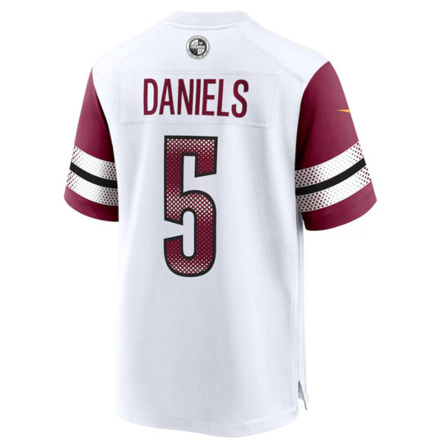 W.Commanders #5 Jayden Daniels White Vapor F.U.S.E. Limited Jersey Stitched American Football Jerseys