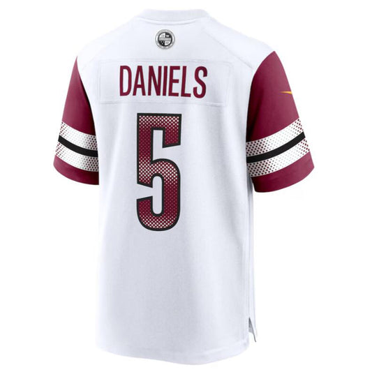 W.Commanders #5 Jayden Daniels White Vapor F.U.S.E. Limited Jersey Stitched American Football Jerseys