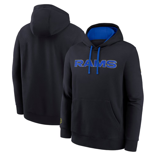 Los Angeles Rams Midnight Blue 2025 Rivalries Collection Club Hoodie
