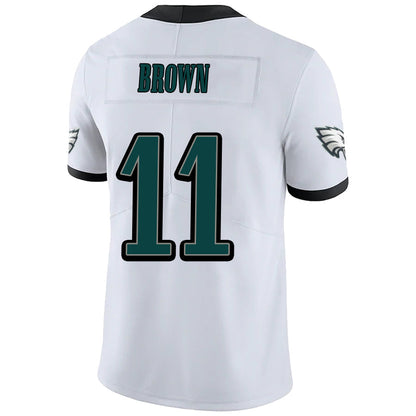 P.Eagles #11 A.J. Brown White Stitched Player Vapor F.U.S.E. Limited Jersey