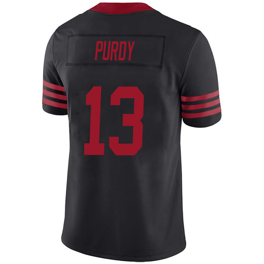 SF.49ers #13 Brock Purdy Tundra Black Vapor F.U.S.E. Limited Jersey Stitched American Football Jerseys