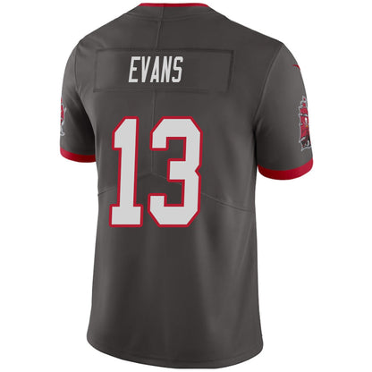 TB.Buccaneers #13 Mike Evans Pewter Vapor F.U.S.E. Limited Jersey Stitched American Football Jerseys