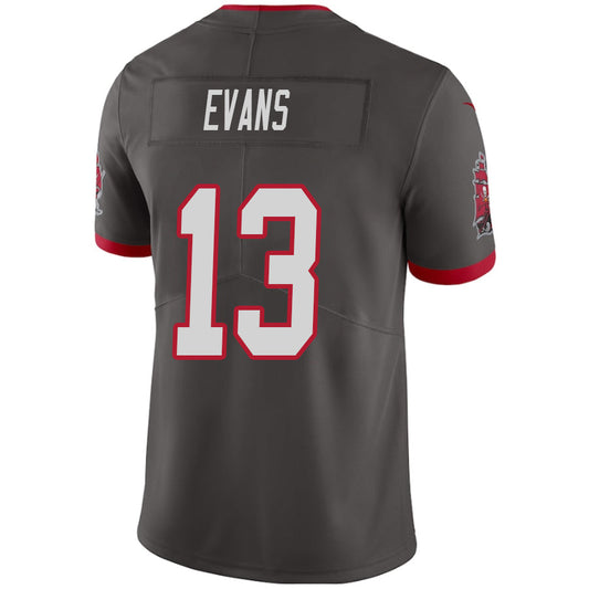 TB.Buccaneers #13 Mike Evans Pewter Vapor F.U.S.E. Limited Jersey Stitched American Football Jerseys