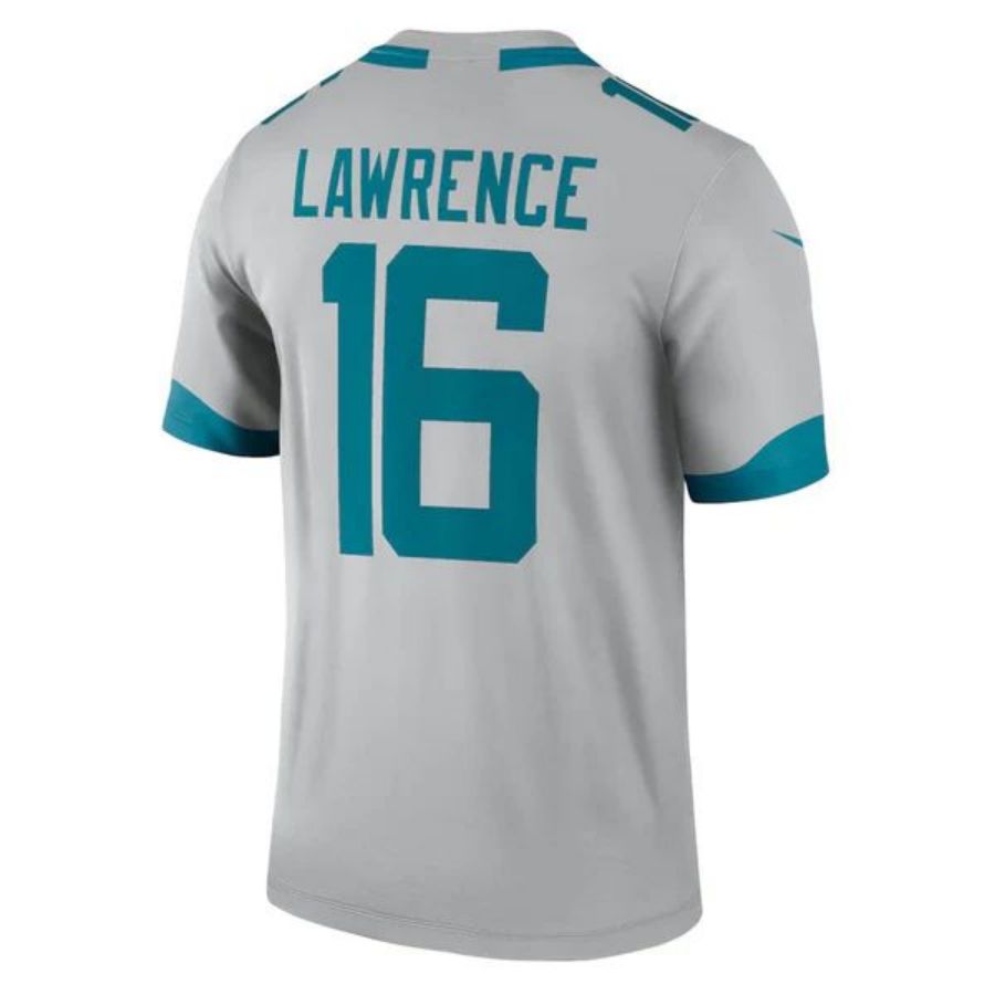 J.Jaguars #16 Trevor Lawrence Gray Vapor F.U.S.E. Limited Jersey Stitched American Football Jerseys