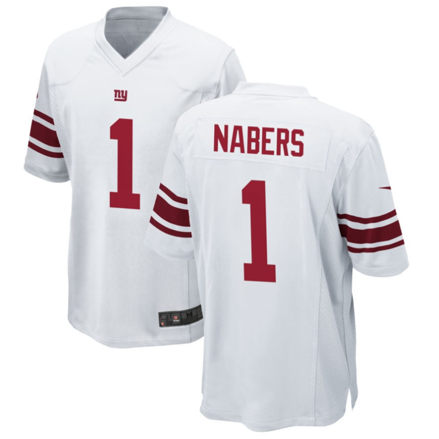 NY.Giants #1 Malik Nabers Century White Vapor F.U.S.E. Limited Jersey Stitched American Football Jerseys
