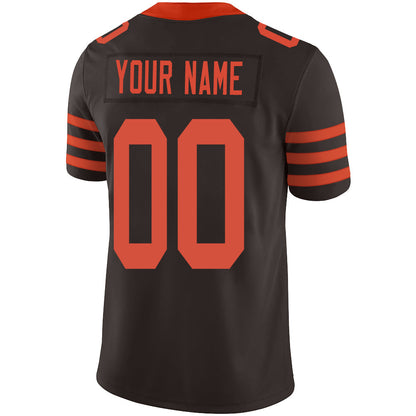 Custom C.Brown Stitched American Football Jerseys Personalize Birthday Gifts Brown Jersey