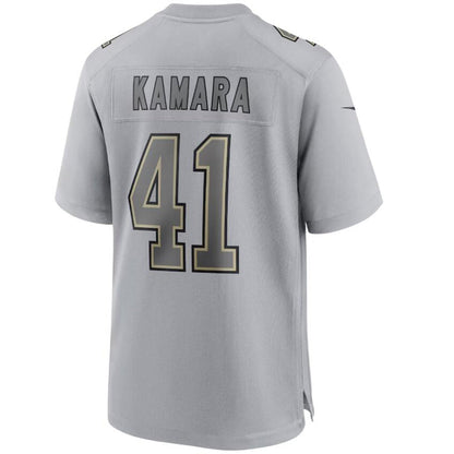 NO.Saints #41 Alvin Kamara Gray Vapor F.U.S.E. Limited Jersey Stitched American Football Jerseys