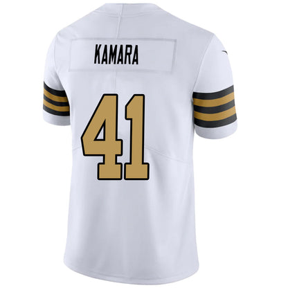NO.Saints #41 Alvin Kamara White Vapor F.U.S.E. Limited Jersey Stitched American Football Jerseys