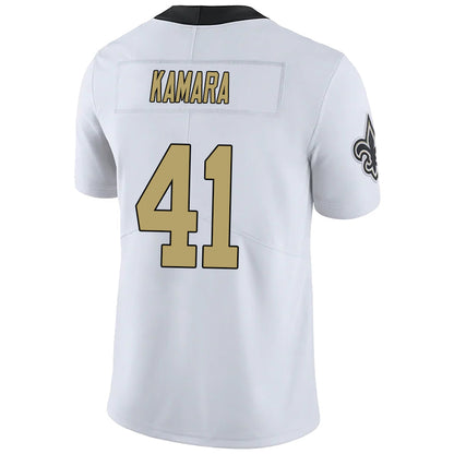 NO.Saints #41 Alvin Kamara White Vapor F.U.S.E. Limited Jersey Stitched American Football Jerseys