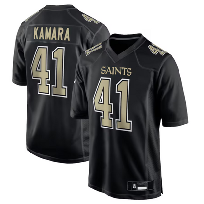 NO.Saints #41 Alvin Kamara Carbon Black Vapor F.U.S.E. Limited Jersey Stitched American Football Jerseys