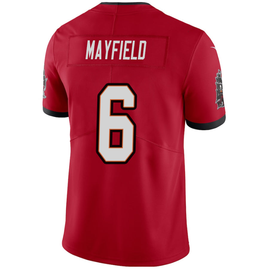 TB.Buccaneers #6 Baker Mayfield Red Vapor F.U.S.E. Limited Jersey Stitched American Football Jerseys