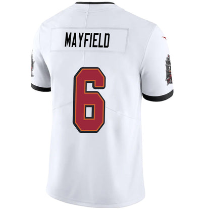 TB.Buccaneers #6 Baker Mayfield White Vapor F.U.S.E. Limited Jersey Stitched American Football Jerseys