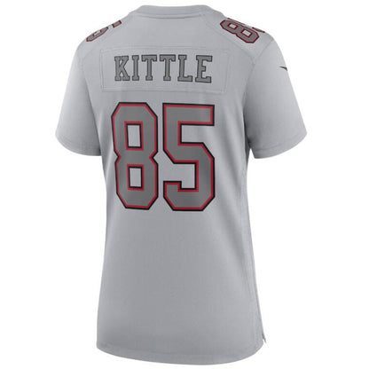 SF.49ers #85 George Kittle Gray Vapor F.U.S.E. Limited Jersey Stitched American Football Jerseys