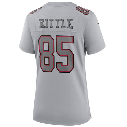 SF.49ers #85 George Kittle Gray Vapor F.U.S.E. Limited Jersey Stitched American Football Jerseys
