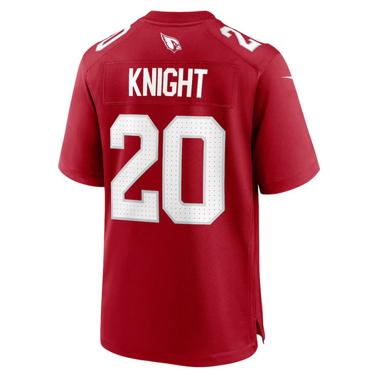 A.Cardinals #20 Zonovan Knight Cardinal Team Game Jersey
