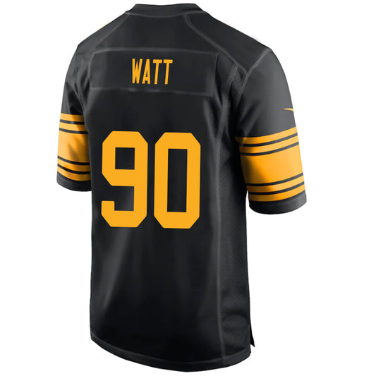 P.Steelers #90 T.J. Watt Black Vapor F.U.S.E. Limited Jersey Stitched American Football Jerseys