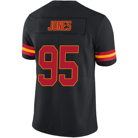 KC.Chiefs #95 Chris Jones Black Vapor F.U.S.E. Limited Jersey Stitched American Football Jerseys