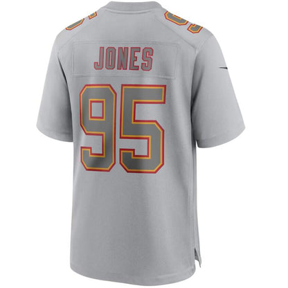 KC.Chiefs #95 Chris Jones Gray Vapor F.U.S.E. Limited Jersey Stitched American Football Jerseys