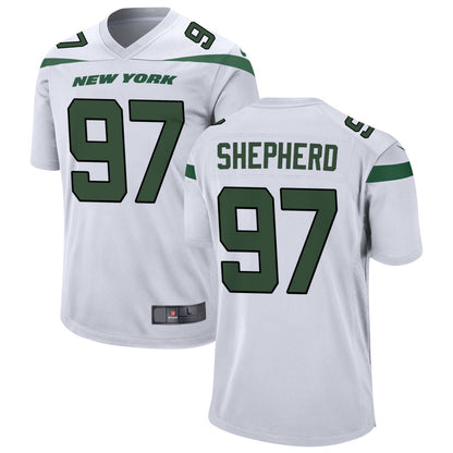 Football Jerseys NY.Jets #97 Nathan Shepherd Player Stitched Game Jersey
