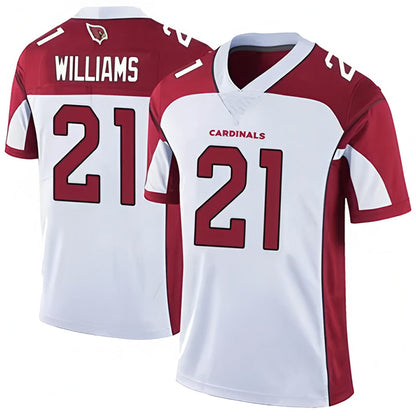 A.Cardinals #21 Garrett Williams Player White Game Football Jerseys
