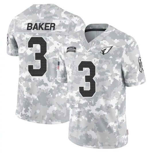 A.Cardinals #3 Budda Baker Player Camo Salute to Service Limited Stitched Football Jerseys