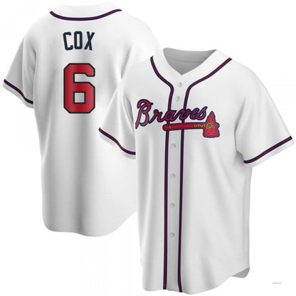 Atlanta Braves #6 Bobby Cox White Home Jersey Stitches Baseball Jerseys
