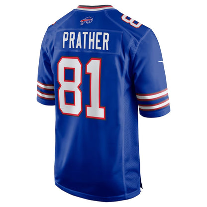 B.Bills #81 Kaden Prather Royal Team Game American Football Jerseys