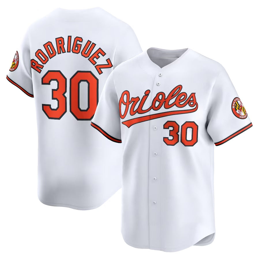 Baltimore Orioles #30 Grayson Rodriguez Alternate Limited Player Jersey - White Stitched Baseball Jersey